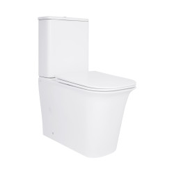 Унітаз-компакт Qtap Nando безобідковий з сидінням Soft-close QT12221222AW (QT12221222AW)