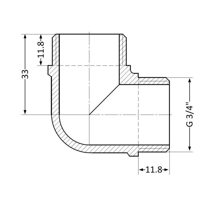 Угол SD Plus 3/4" ЗР SD41920 (SD41920)