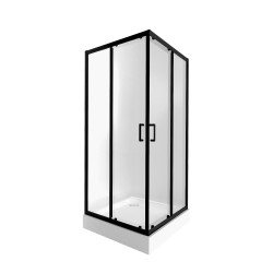 Набір Qtap душова кабіна Taurus BLA1099SC6 Clear 2020x900x900 мм + піддон Tern 309912C 90x90x12 см з сифоном (TAUBLA1099SC6SET)