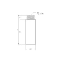Удлинитель SD Plus 60х1/2" хром SD1301560 (SD1301560)