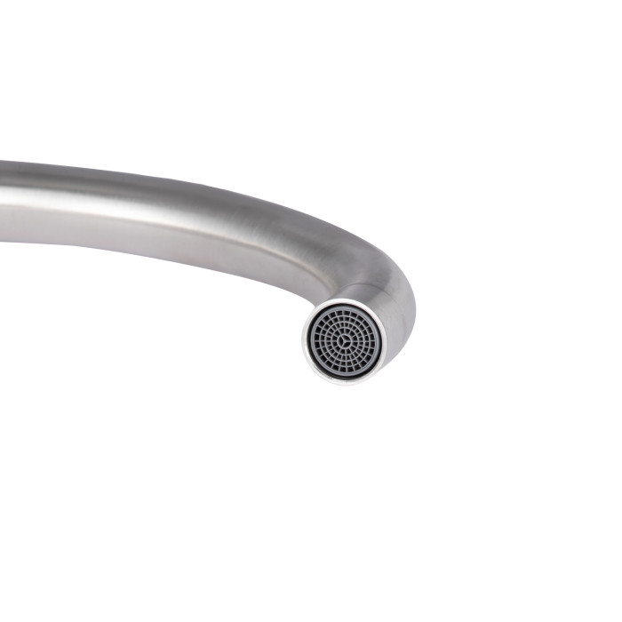 Змішувач для кухні Lidz Wind 013F двохвентильний LDWIN013FNKS43390 Nickel (LDWIN013FNKS43390)