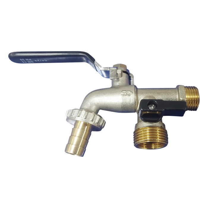 Кран поливальний SD Plus 1/2" ЗР 2 виходи   SD141W15 (SD141W15)