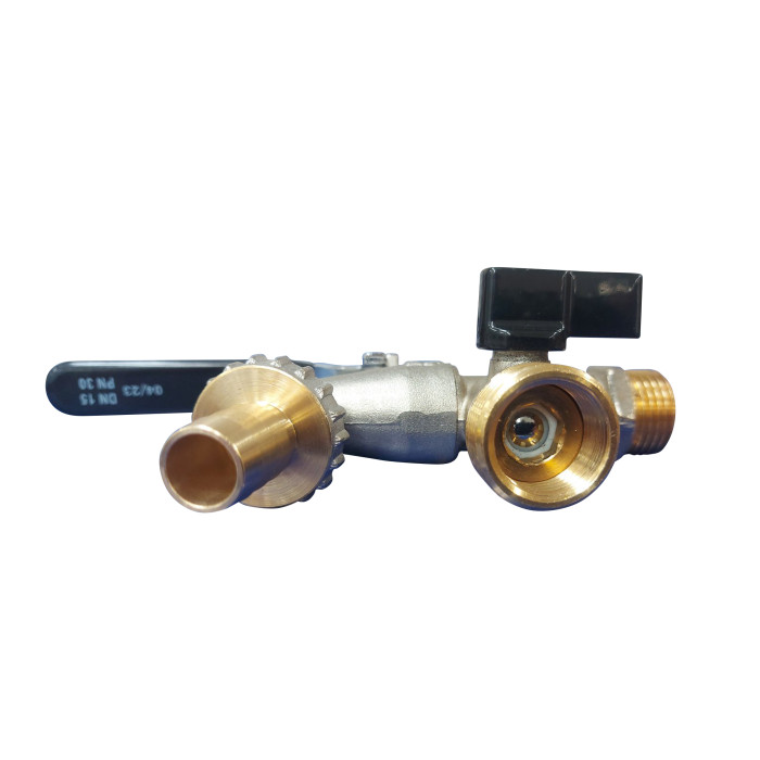 Кран поливальний SD Plus 1/2" ЗР 2 виходи   SD141W15 (SD141W15)