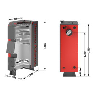 Котел твердопаливний сталевий Thermo Alliance Vulcan V 4.0 SF 27 (V27V40)