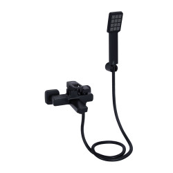 Змішувач для ванни Lidz Wawel 006 (з душовим гарнітуром) (k35) LDWAW006BLA45393 Black (LDWAW006BLA45393)