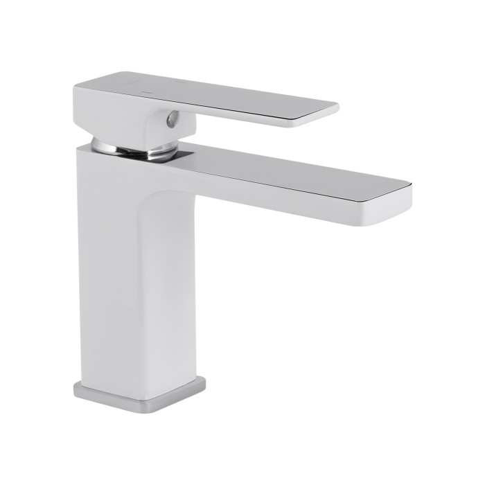 Змішувач для раковини Qtap Gemini (з гігієнічним душем) QTGEM272CRW45691 Chrome/White (QTGEM272CRW45691)