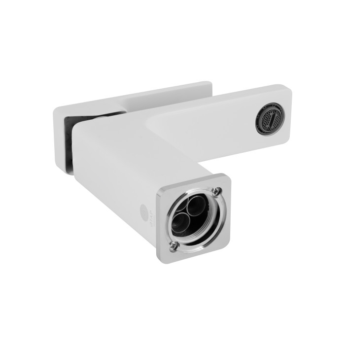 Змішувач для раковини Qtap Gemini (з гігієнічним душем) QTGEM272CRW45691 Chrome/White (QTGEM272CRW45691)