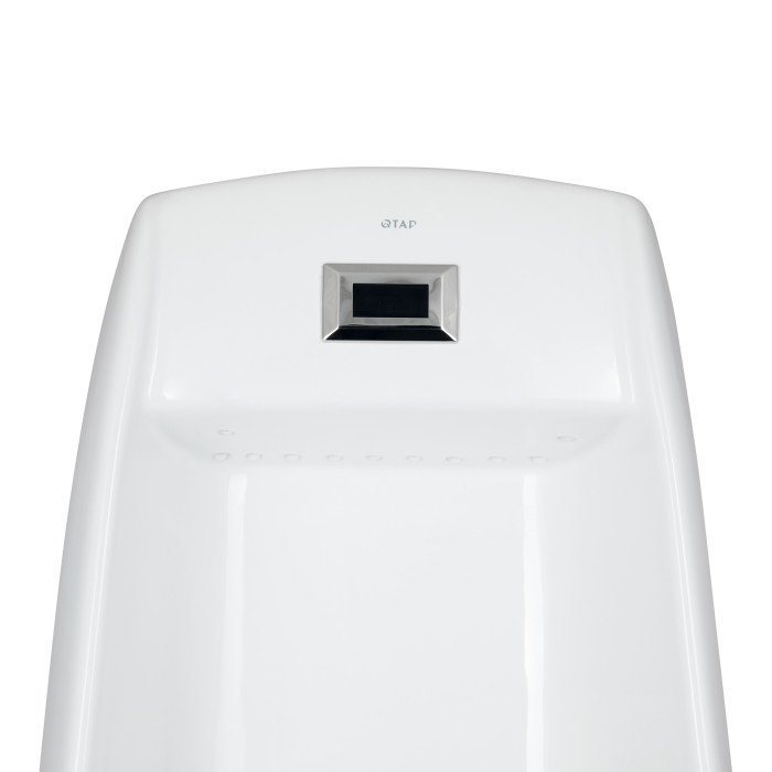 Пісуар підлоговий Qtap Scorpio з ІЧ-датчиком автоматичного змиву 430х370х990 White QT1488101HW (QT1488101HW)
