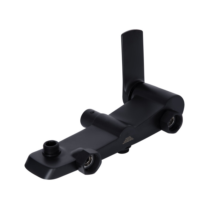 Душова система для душу Qtap Slavonice на два споживача QTSLA110BLM45914 Black Matt (QTSLA110BLM45914)