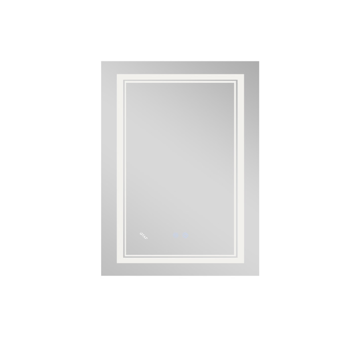 Дзеркало Qtap Cardinal 600х800 з LED-підсвічуванням Touch, з антизапотіванням, з димером, рег. темп. кольору (3000-6500K) Reverse QT0478C6080 (QT0478C6080)