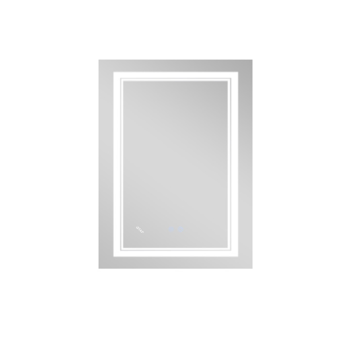 Дзеркало Qtap Cardinal 600х800 з LED-підсвічуванням Touch, з антизапотіванням, з димером, рег. темп. кольору (3000-6500K) Reverse QT0478C6080 (QT0478C6080)