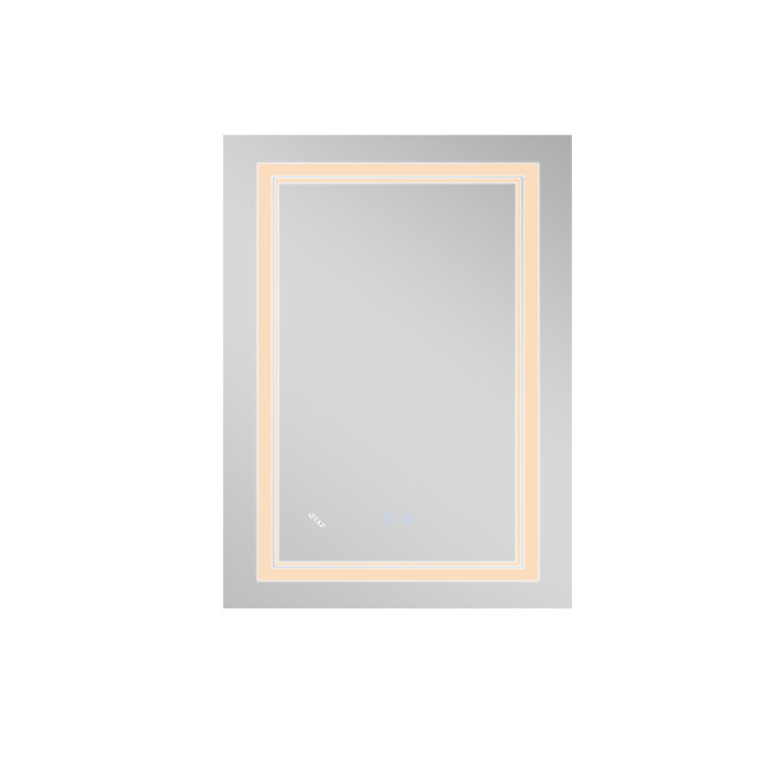 Дзеркало Qtap Cardinal 600х800 з LED-підсвічуванням Touch, з антизапотіванням, з димером, рег. темп. кольору (3000-6500K) Reverse QT0478C6080 (QT0478C6080)