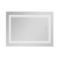 Дзеркало Qtap Cardinal 1000х700 з LED-підсвічуванням Touch, з антизапотіванням, з димером, рег. темп. кольору (3000-6500K) QT0478C10070 (QT0478C10070)