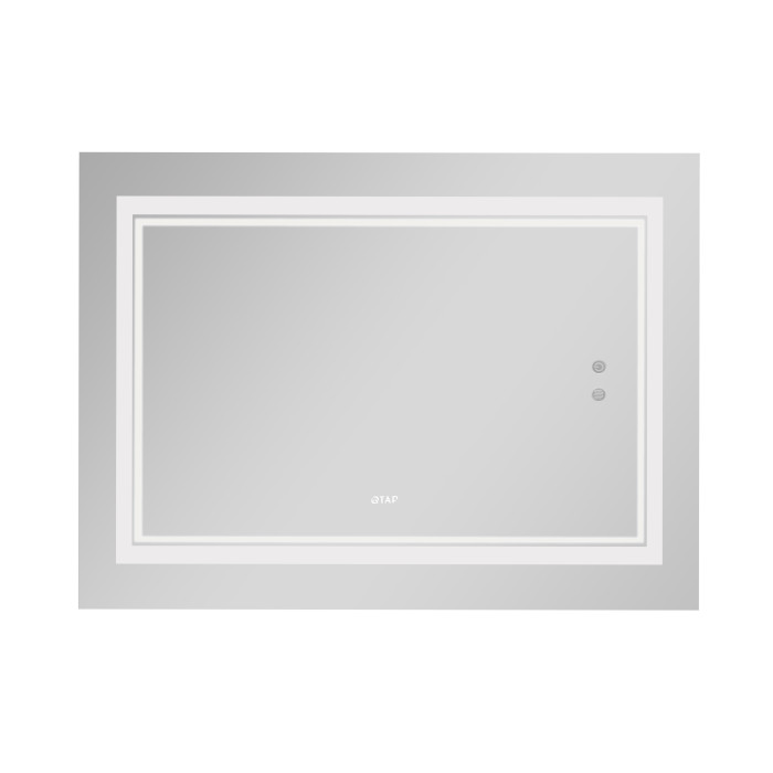 Дзеркало Qtap Cardinal 1000х700 з LED-підсвічуванням Touch, з антизапотіванням, з димером, рег. темп. кольору (3000-6500K) QT0478C10070 (QT0478C10070)