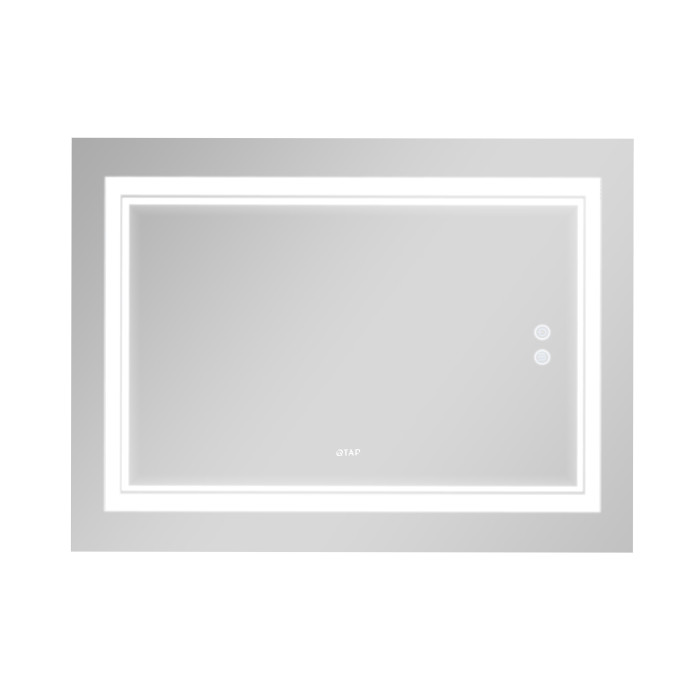 Дзеркало Qtap Cardinal 1000х700 з LED-підсвічуванням Touch, з антизапотіванням, з димером, рег. темп. кольору (3000-6500K) QT0478C10070 (QT0478C10070)