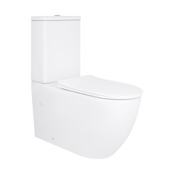 Унітаз підлоговий Qtap Grand Ultra Quiet безобідковий з сидінням Soft-close WHITE QT26228301W (QT26228301W)