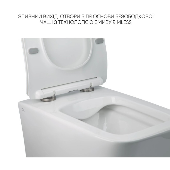 Комплект Qtap Crow 2 в 1: унитаз подвесной Rimless + биде подвесное (QT05335170W47434)