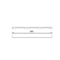 Решетка для линейного трапа SUS304 Grate FA600 (NKS) Qtap (QTGRATENKSFA600)