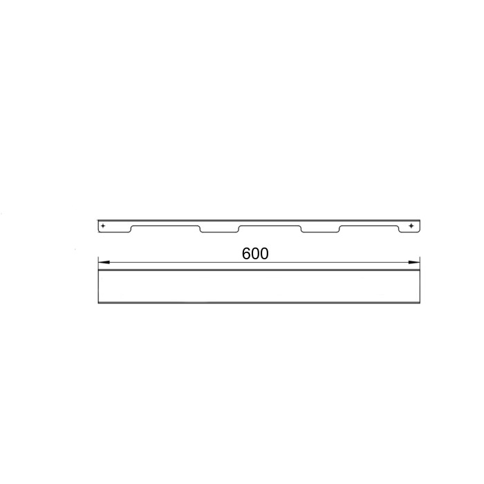 Решітка для лінійного трапу SUS304 Grate FA600 (NKS) Qtap (QTGRATENKSFA600)