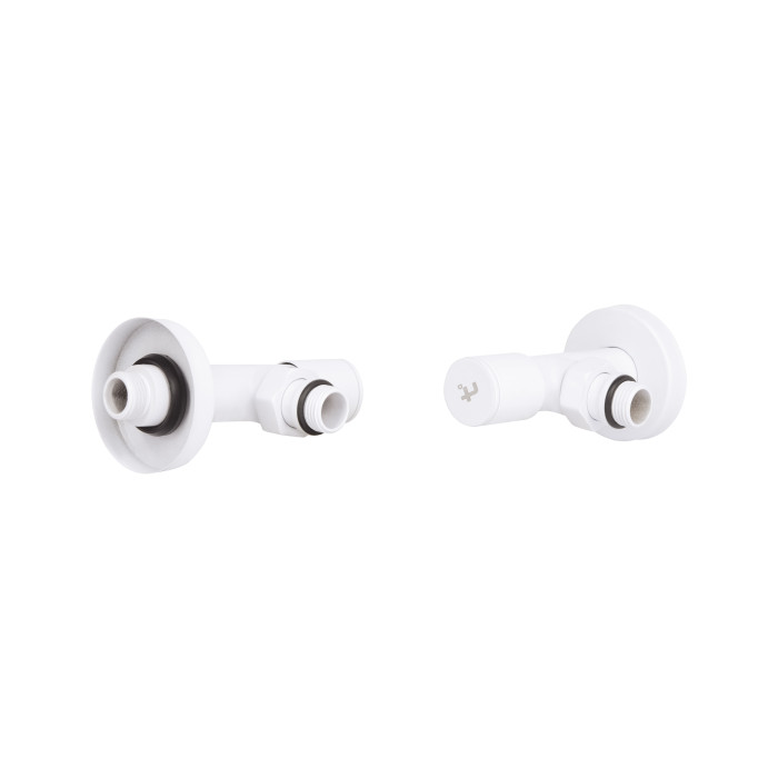 Комплект кранів Thermo Alliance Standart 1/2" З для рушникосушарки кутовий білий SF395W15W (SF395W15W)