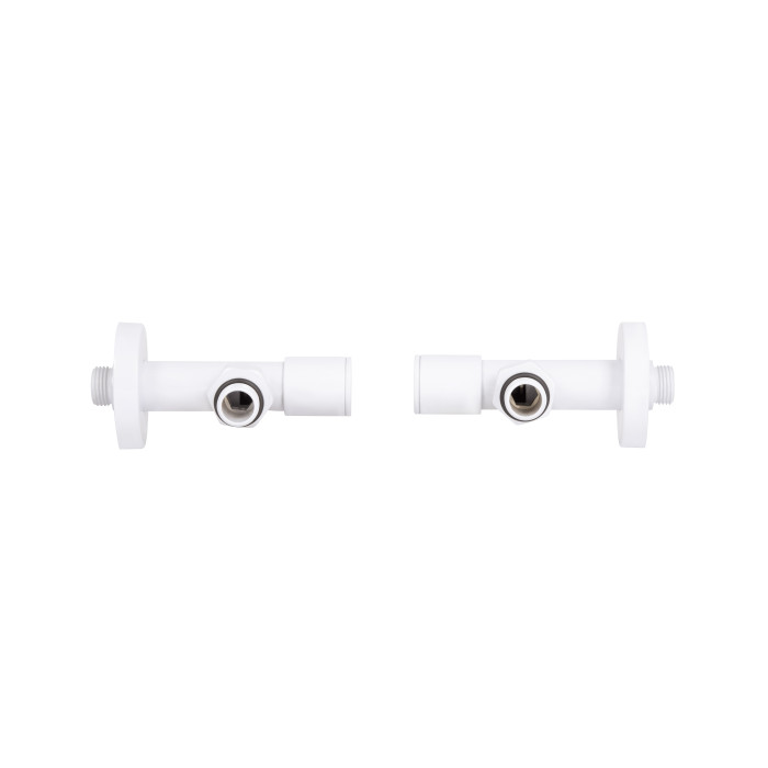 Комплект кранів Thermo Alliance Standart 1/2" З для рушникосушарки кутовий білий SF395W15W (SF395W15W)