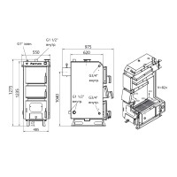 Котел твердопаливний сталевий Thermo Alliance Ferrum V 5.0 FSF 20 (FSF20V50)