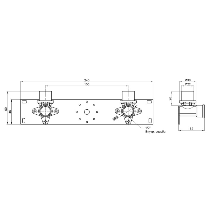 Планка прес в зборі Icma 16х1/2" №412 (81412ADGH7506)