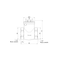 Зворотний клапан SD Plus 1" 1/4 SD242W32 (SD242W32)