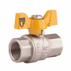 Кран кульовий SD Forte 1/2" ВР для газа (метелик) SF602G15 (SF602G15)