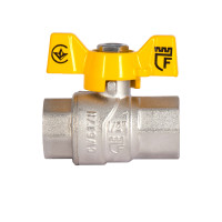 Кран кульовий SD Forte 1/2" ВР для газа (метелик) SF602G15 (SF602G15)