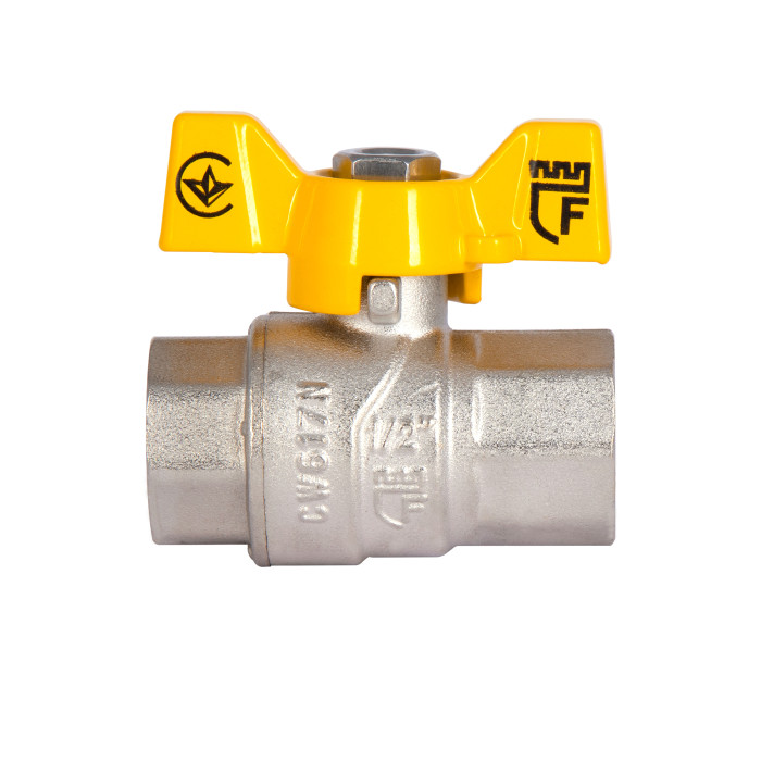 Кран кульовий SD Forte 1/2" ВР для газа (метелик) SF602G15 (SF602G15)