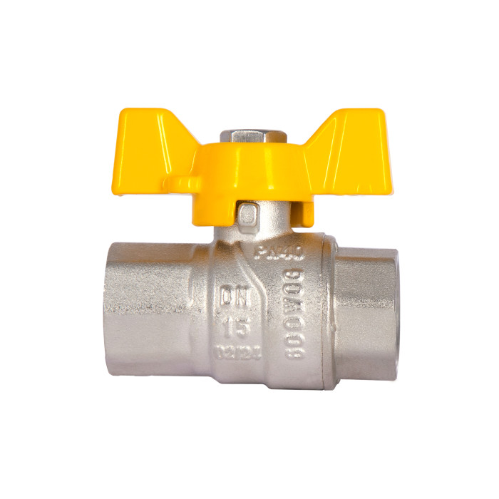 Кран кульовий SD Forte 1/2" ВР для газа (метелик) SF602G15 (SF602G15)