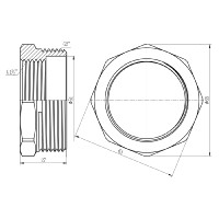 Футорка SD Forte 2"х1" 1/2 ЗВ SF3745040 (SF3745040)