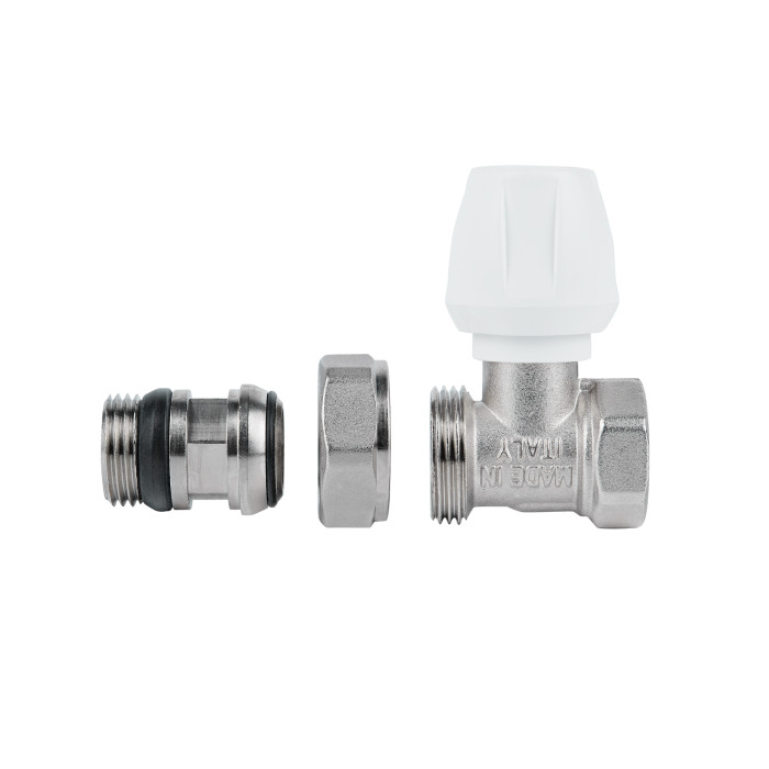 Кран радіаторний Icma 1/2" з антипротіканням прямий №813+940 (82813AD06940)