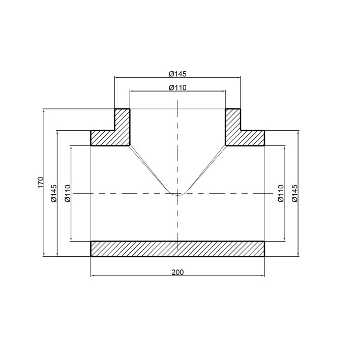Тройник PPR Thermo Alliance 110 (DSC009)