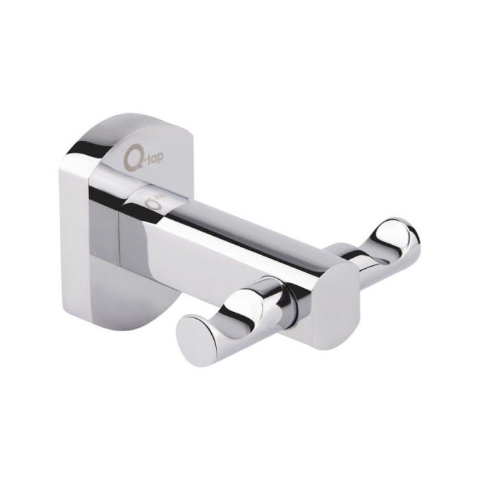 Гачок Qtap Liberty подвійний QTLIBCRM1154 Chrome (QTLIBCRM1154)