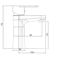 Смеситель для раковины Brinex 37W 001 (BRIN37W001)