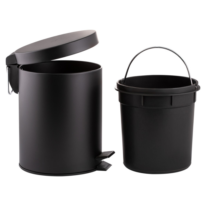 Мусорное ведро Qtap Liberty 5 л QTLIBBLM1149 Black (QTLIBBLM1149)