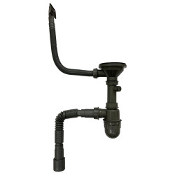 Сифон для кухонної мийки Lidz (GRA) 47 01 002 01 (вихід 50/40мм) (LIDZGRA470100201)