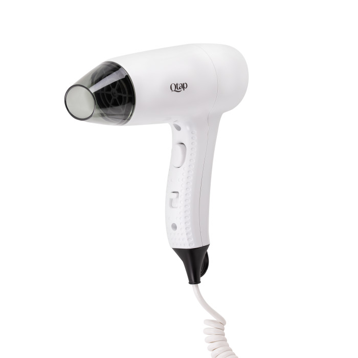 Фен із тримачем Qtap Pohodli 1200 Вт QTF1200ROP White (Pobut) (QTF1200ROP)