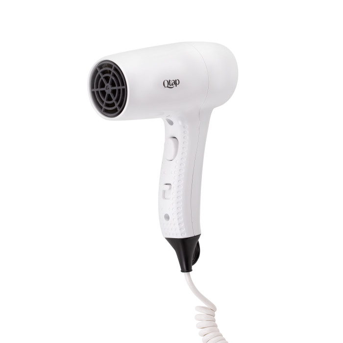 Фен із тримачем Qtap Pohodli 1200 Вт QTF1200ROP White (Pobut) (QTF1200ROP)