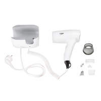 Фен із тримачем Qtap Pohodli 1200 Вт QTF1200ROP White (Pobut) (QTF1200ROP)