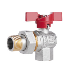 Кран кульовий "Американка" SD Plus кутовий 1/2" ВЗ SD222W15 (SD222W15)