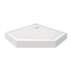 Душовий піддон Qtap Diamond 301112 100x100x12 см + сифон (DIAMOND301112)