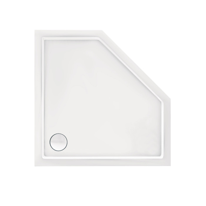 Душовий піддон Qtap Diamond 301112 100x100x12 см + сифон (DIAMOND301112)