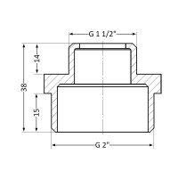 Ніпель SD Plus 2"х1 1/2" ЗР SD4085040 (SD4085040)