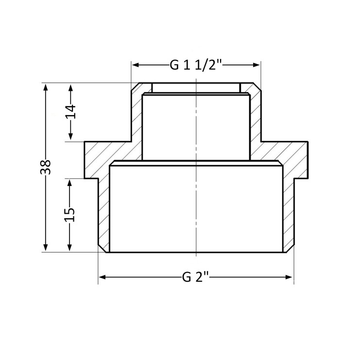 Ніпель SD Plus 2"х1 1/2" ЗР SD4085040 (SD4085040)