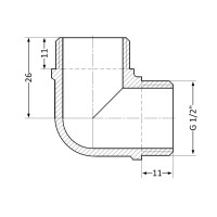 Кут SD Plus 1/2" ЗР SD41915 (SD41915)