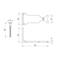 Крепление радиаторное SD Plus боковое SD114 (SD114)