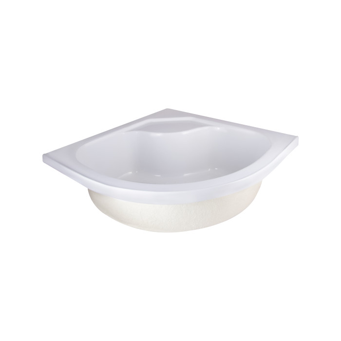 Душова кабіна Latwa SC90x90.SAT.HIGH.FR полукругла, скло Frost 4 мм + Душовий піддон KAPIELKA ST90x90x41, з панеллю Lidz (LLSC9090SATHIGHFR2SET)